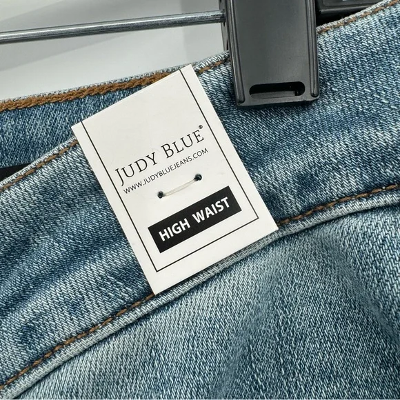 Judy Blue Women’s 16W Boyfriend Fit Jeans Patchwork‎ High Rise JB88499 NWT - Picture 9 of 13